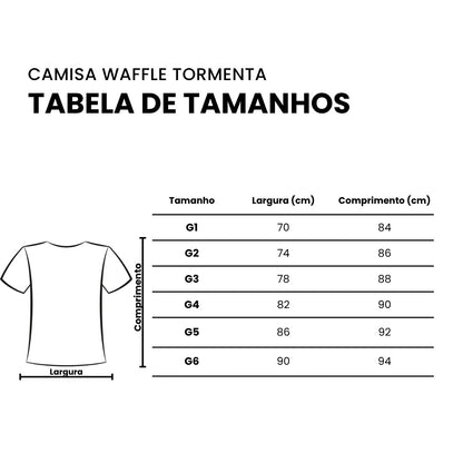 Camisa Waffle Plus Size Tormenta