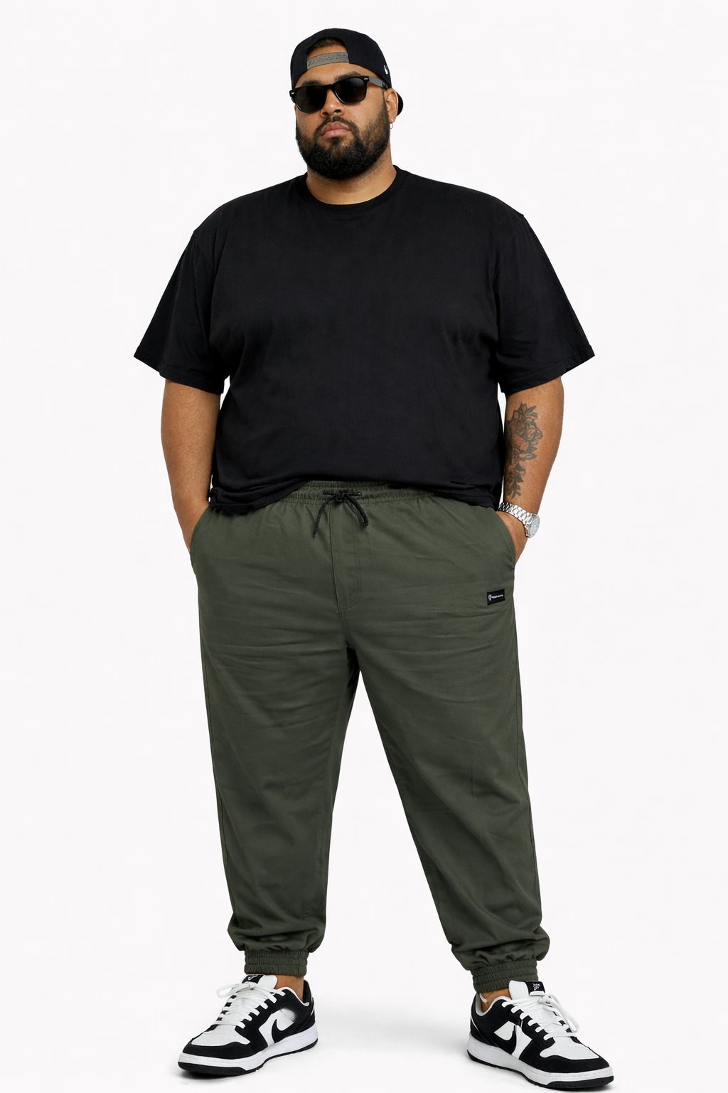 Calça Sarja Elastano Jogger Plus Size Tormenta