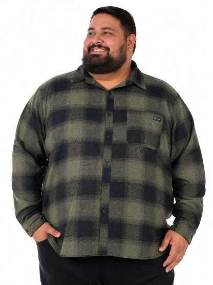Camisa Xadrez Flanela Plus Size Tormenta