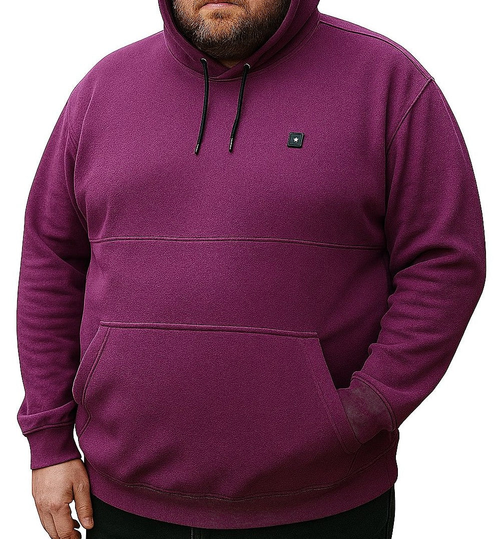 Blusa Moletom Canguru Fechado Plus Size Tormenta