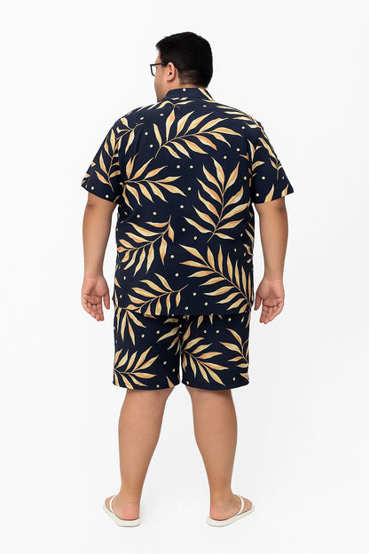 Camisa Elastano Floral Plus Size Tormenta