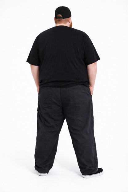 Calça Cargo Sarja Elastano Plus Size Tormenta