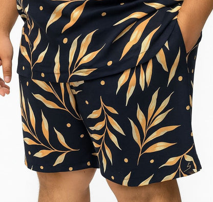 Shorts Elastano Floral Plus Size Tormenta