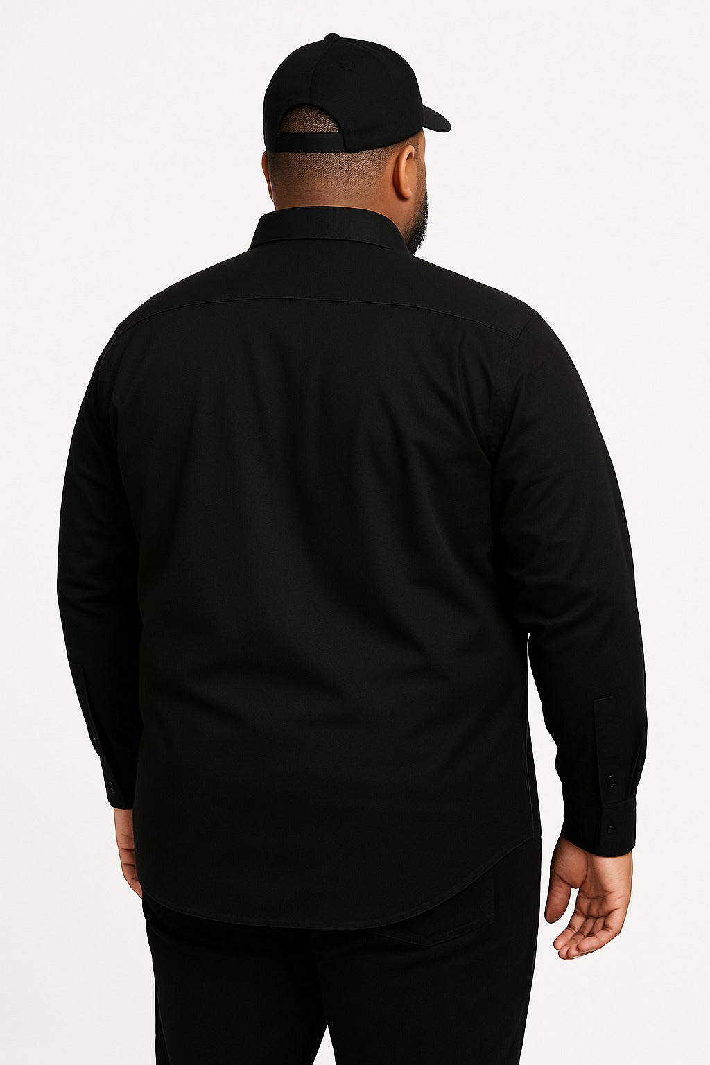 Camisa Sarja Manga Longa Plus Size Tormenta