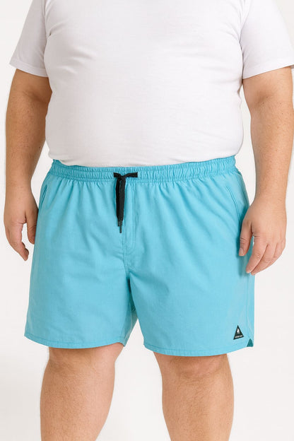 Shorts Água Elastano Zíper Plus Size Tormenta
