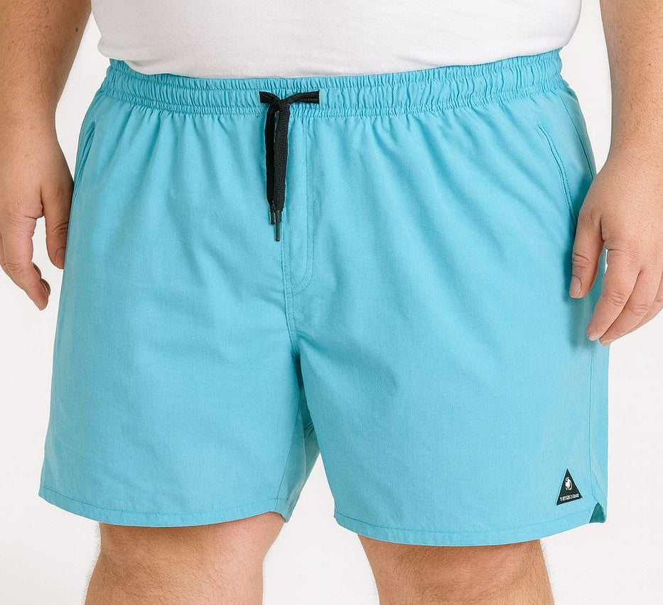 Shorts Água Elastano Zíper Plus Size Tormenta