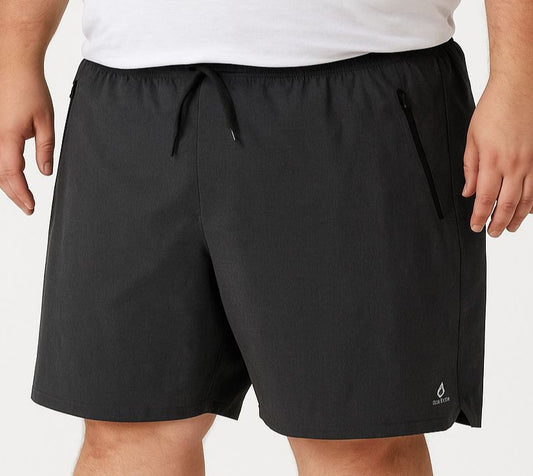 Shorts Água Elastano Zíper Plus Size Tormenta