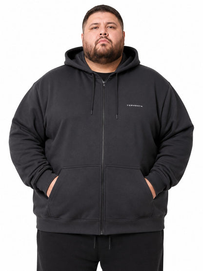 Blusa Moletom Zíper Plus Size Tormenta