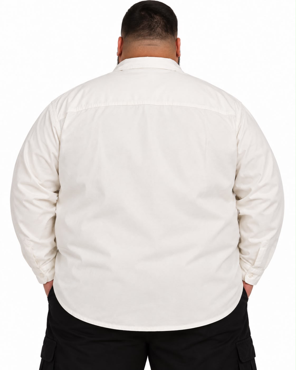 Camisa Sarja Casual Plus Size Tormenta
