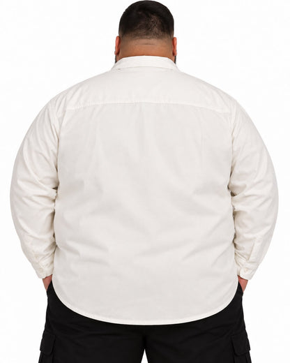Camisa Sarja Casual Plus Size Tormenta
