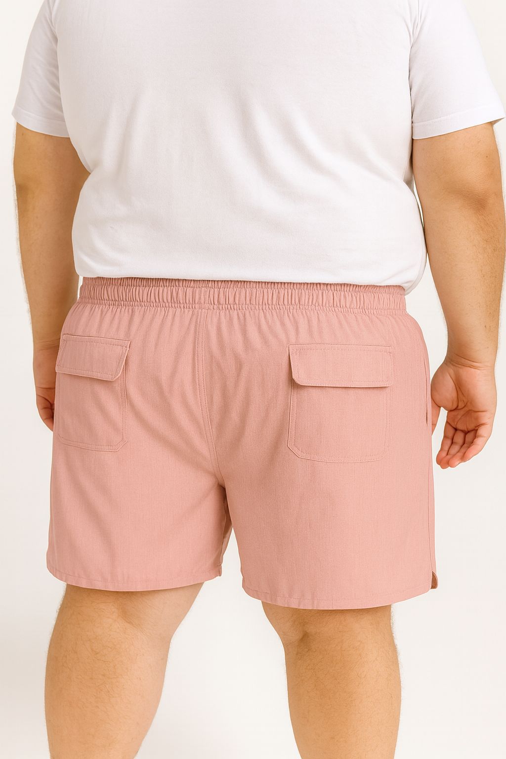 Shorts Água Elastano Zíper Plus Size Tormenta