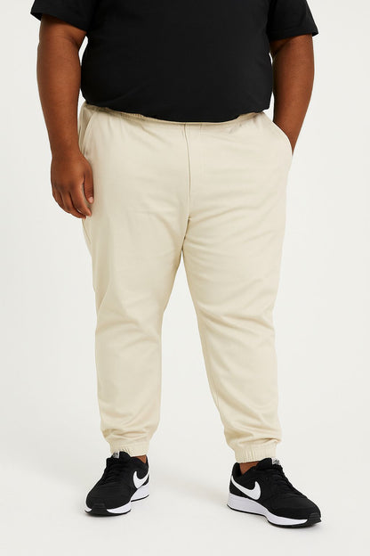 Calça Jogger Sarja Elastano Plus Size Tormenta