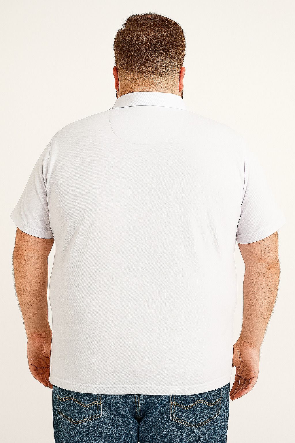 Camiseta Polo Lisa Plus Size Mepase