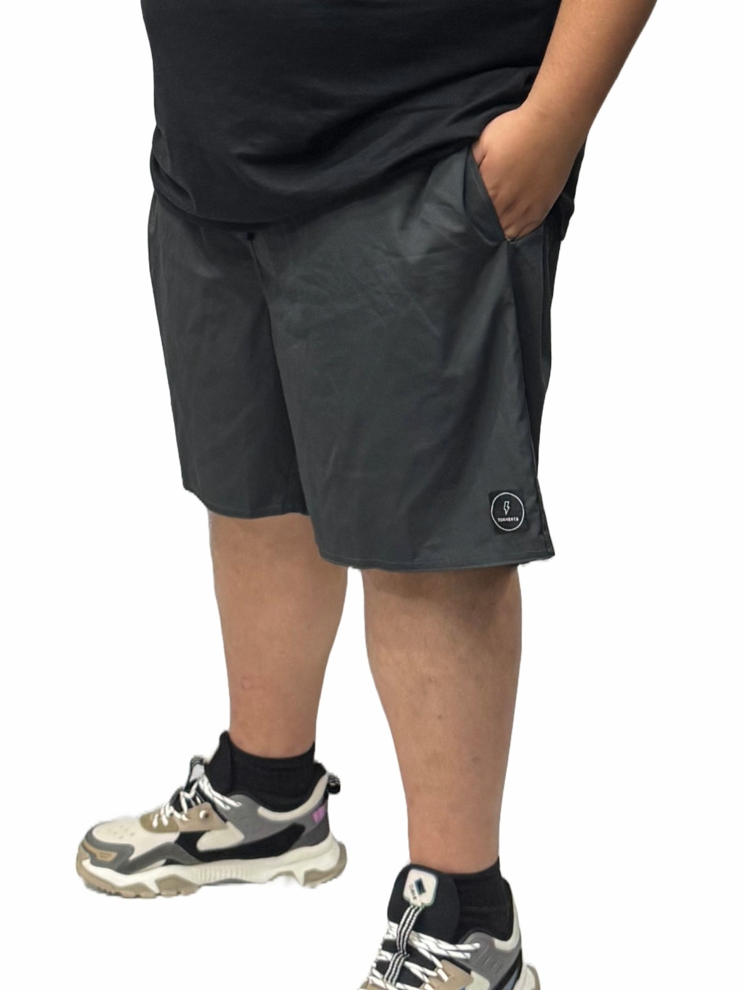 Shorts Água Elastano Plus Size Tormenta