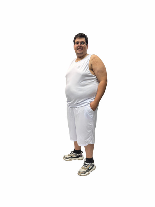 Bermuda Esportiva Dry-Fit Mesh Plus Size Tormenta