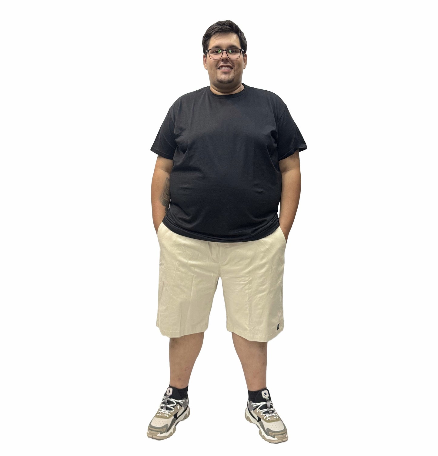 Bermuda Sarja Elastano Plus Size Tormenta