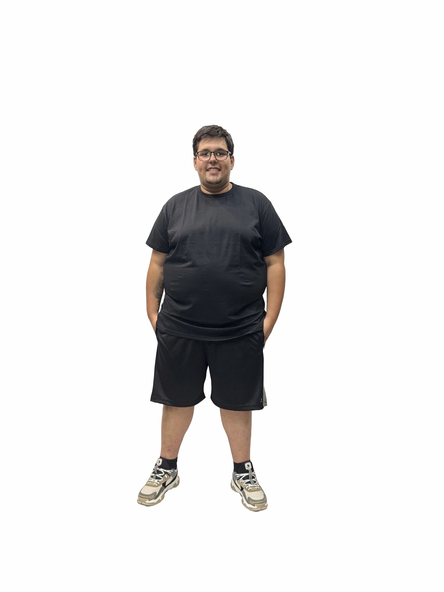 Shorts Esportivo Helanca Plus Size Tormenta Listra