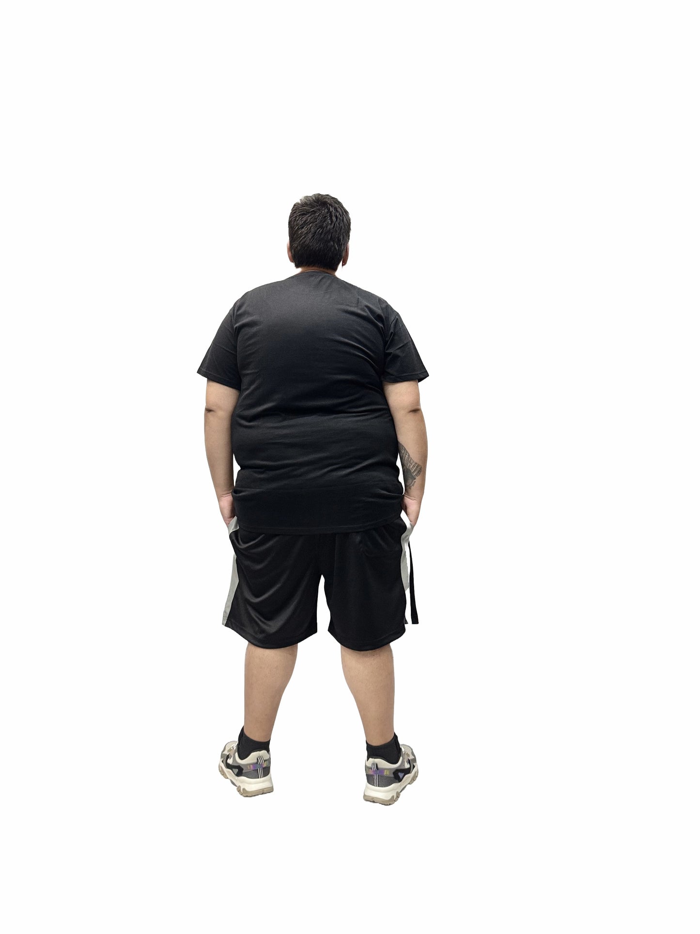 Shorts Esportivo Helanca Plus Size Tormenta Listra