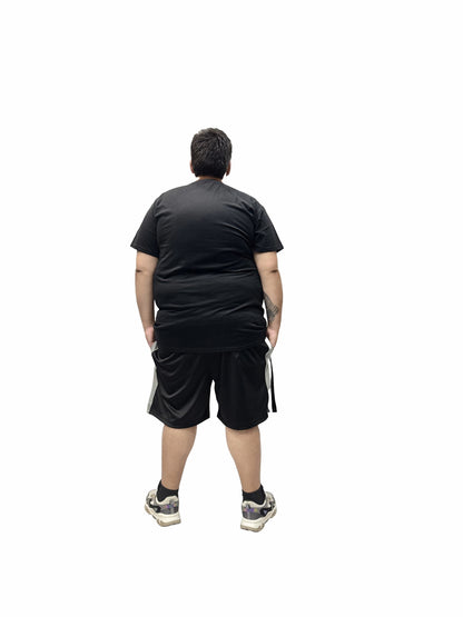 Shorts Esportivo Helanca Plus Size Tormenta Listra