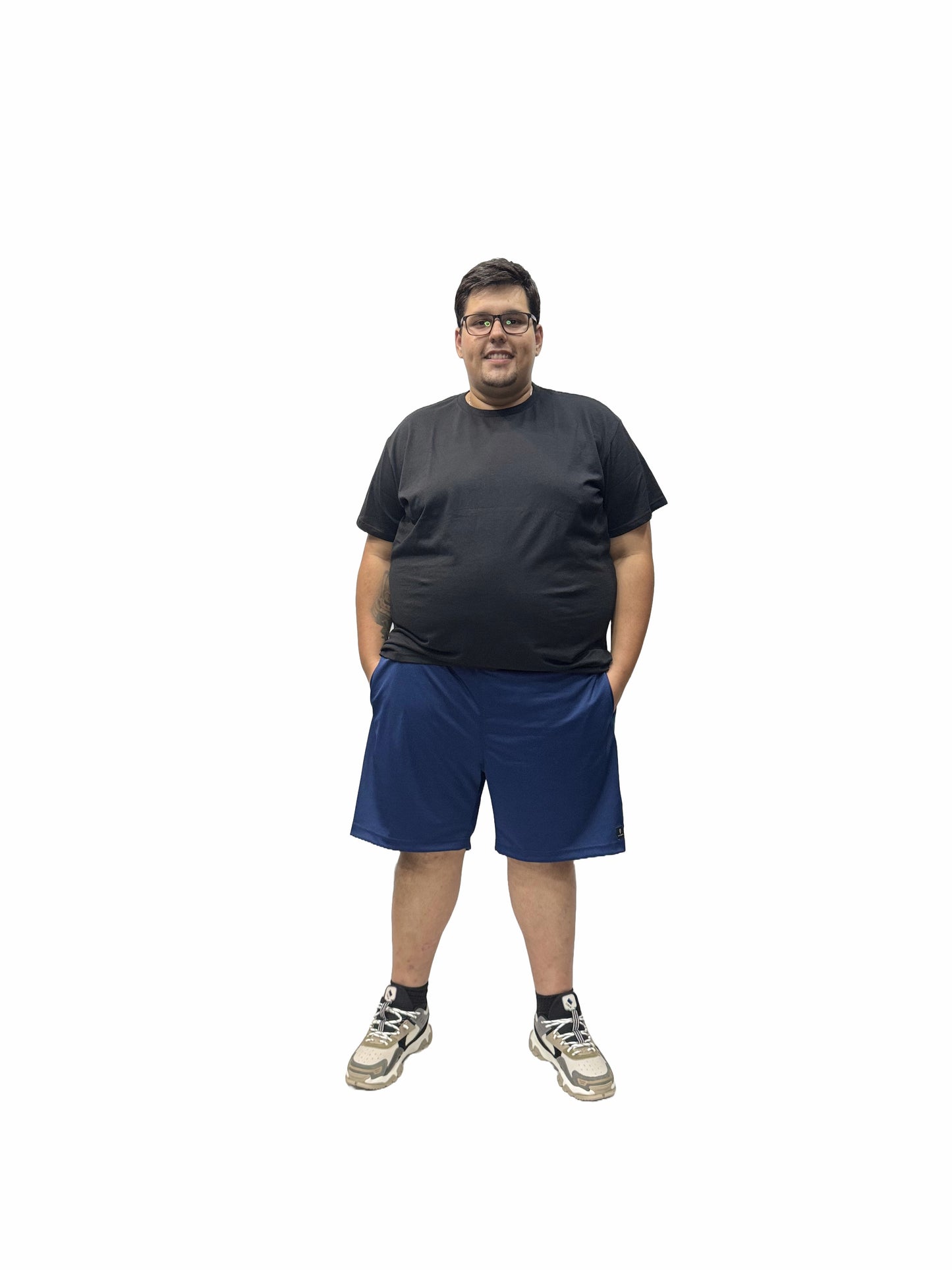 Shorts Esportivo Helanca Plus Size Tormenta Listra