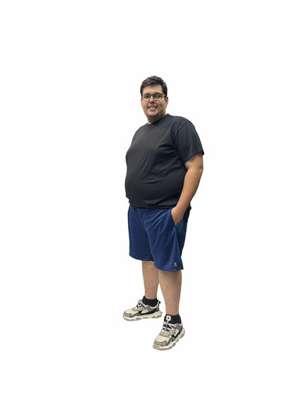 Shorts Esportivo Helanca Plus Size Tormenta Listra