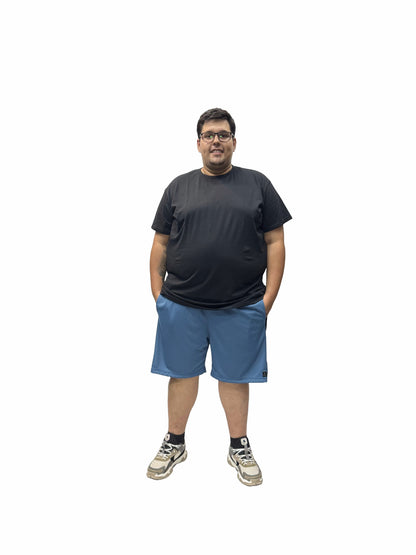 Shorts Esportivo Helanca Plus Size Tormenta Listra