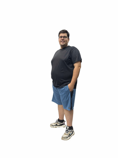 Shorts Esportivo Helanca Plus Size Tormenta Listra