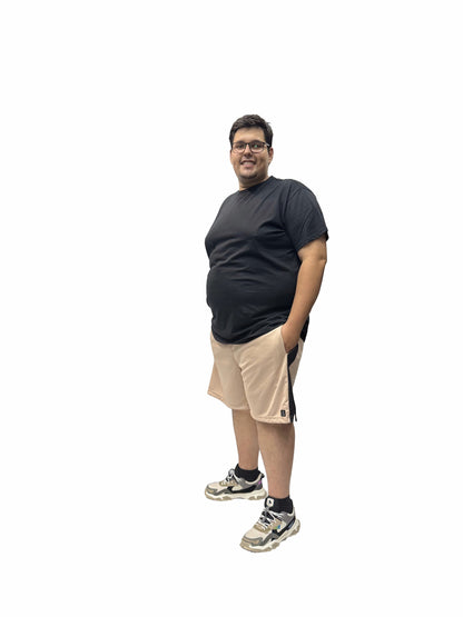 Shorts Esportivo Helanca Plus Size Tormenta Listra