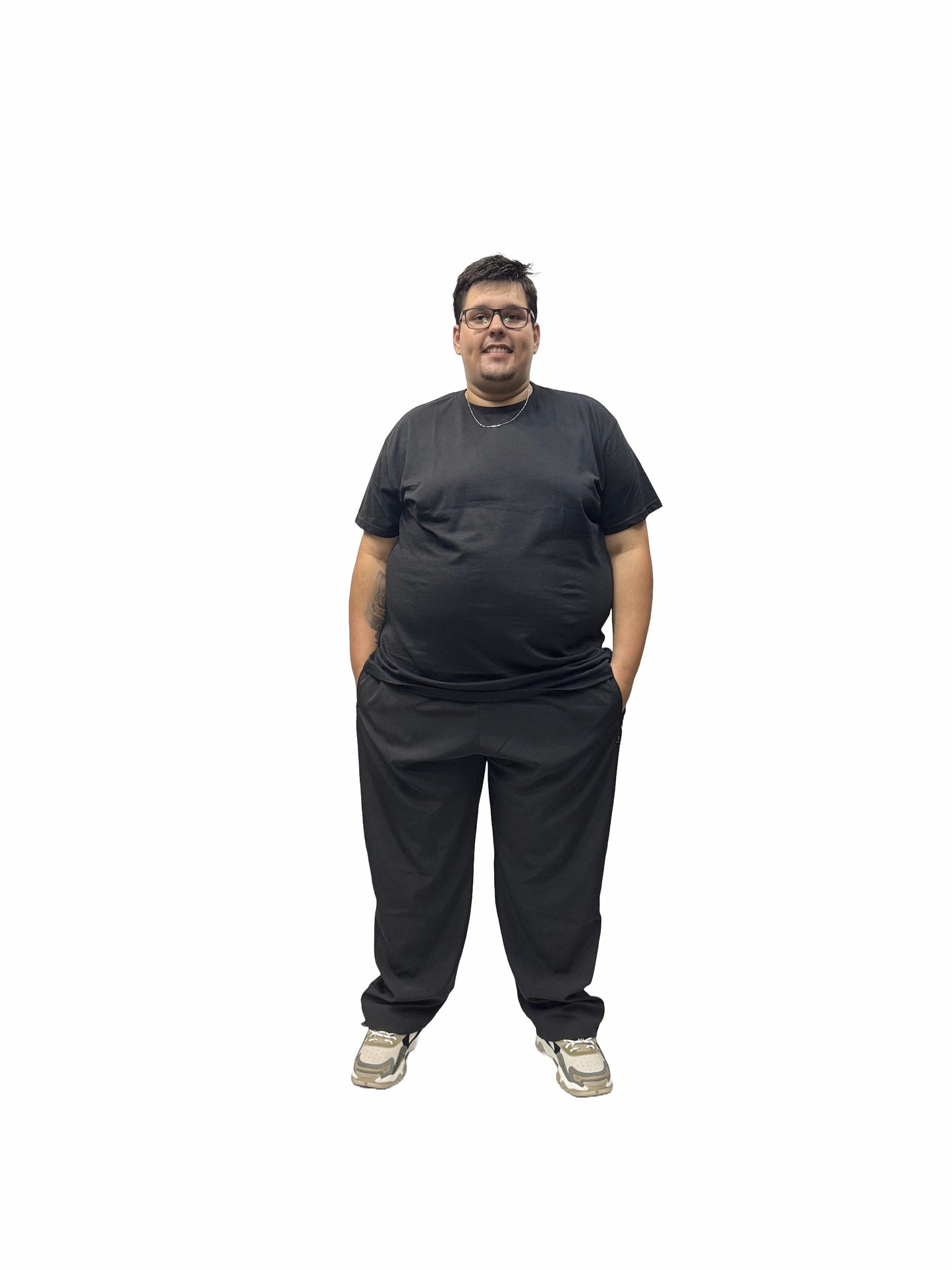 Calça Esportiva Microfibra Plus Size Tormenta Com Zíper