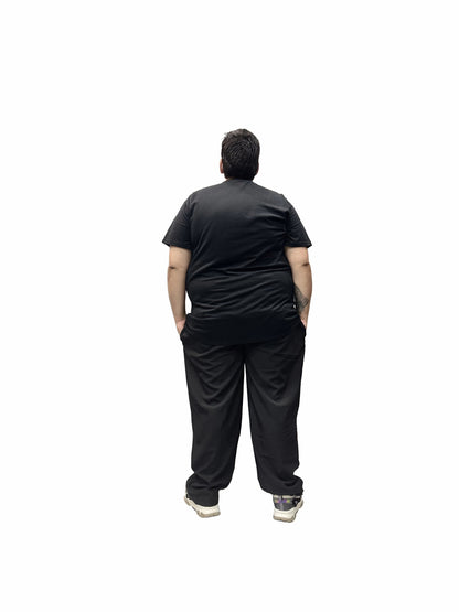 Calça Esportiva Microfibra Plus Size Tormenta Com Zíper