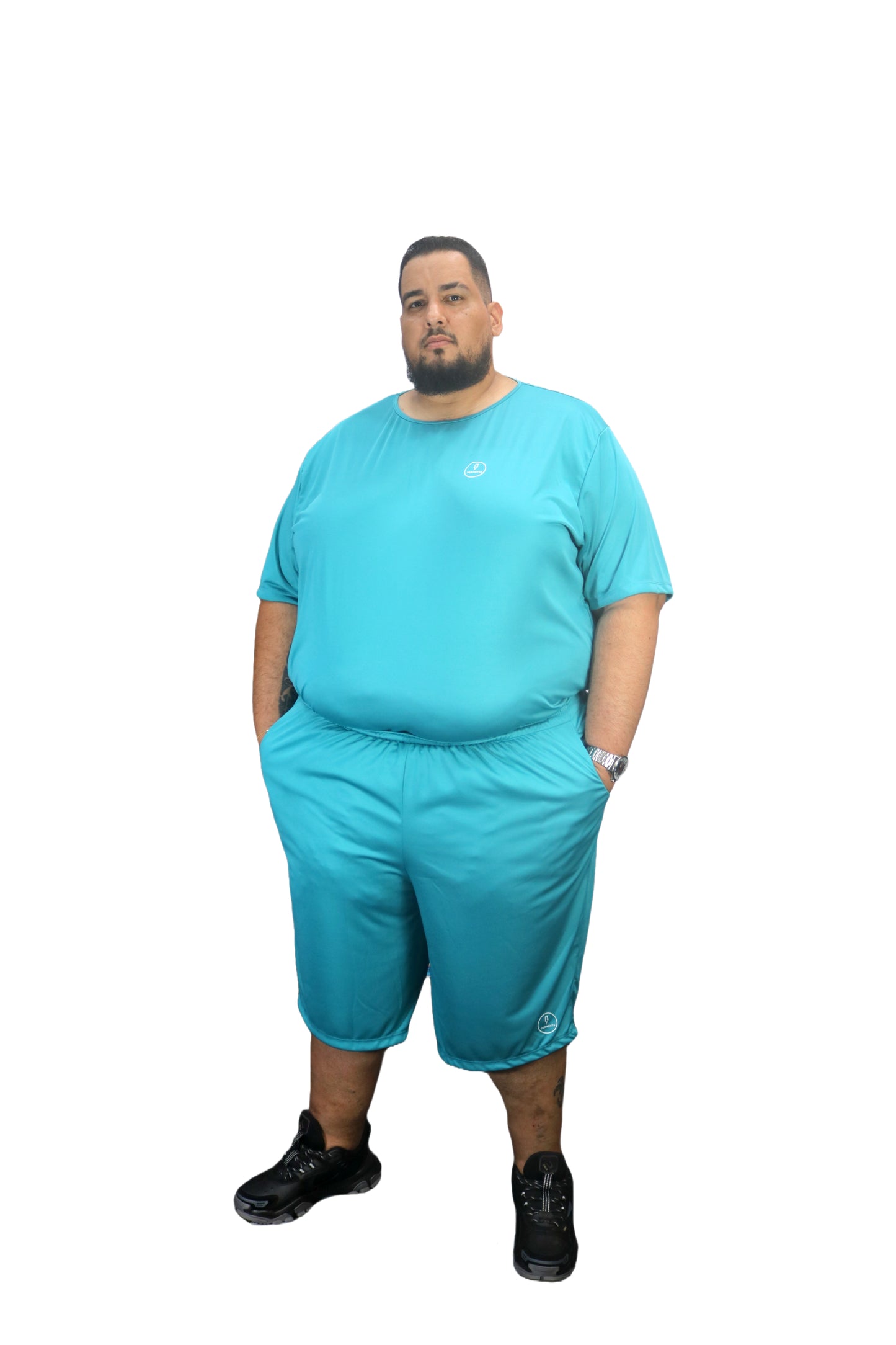 Bermuda Esportiva Dry-Fit Plus Size Tormenta