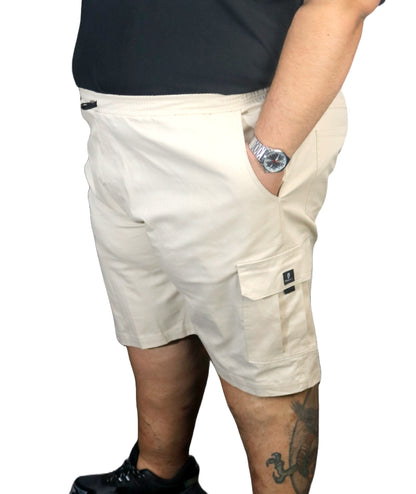 Bermuda Cargo Sarja Elastano Plus Size Tormenta