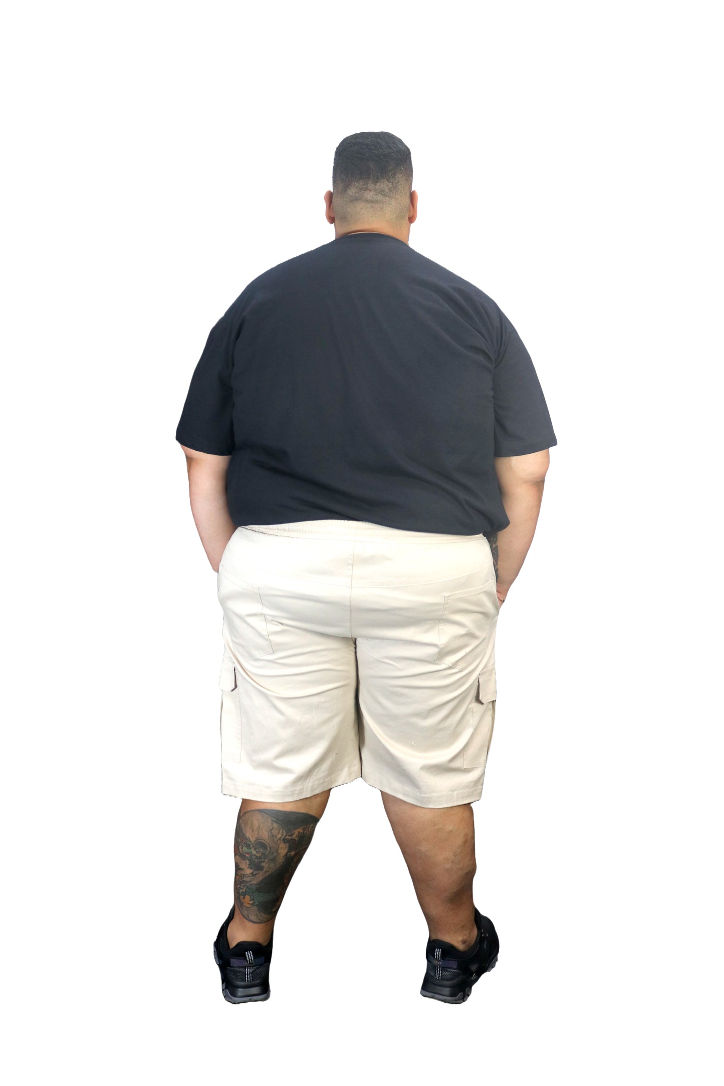 Bermuda Cargo Sarja Elastano Plus Size Tormenta