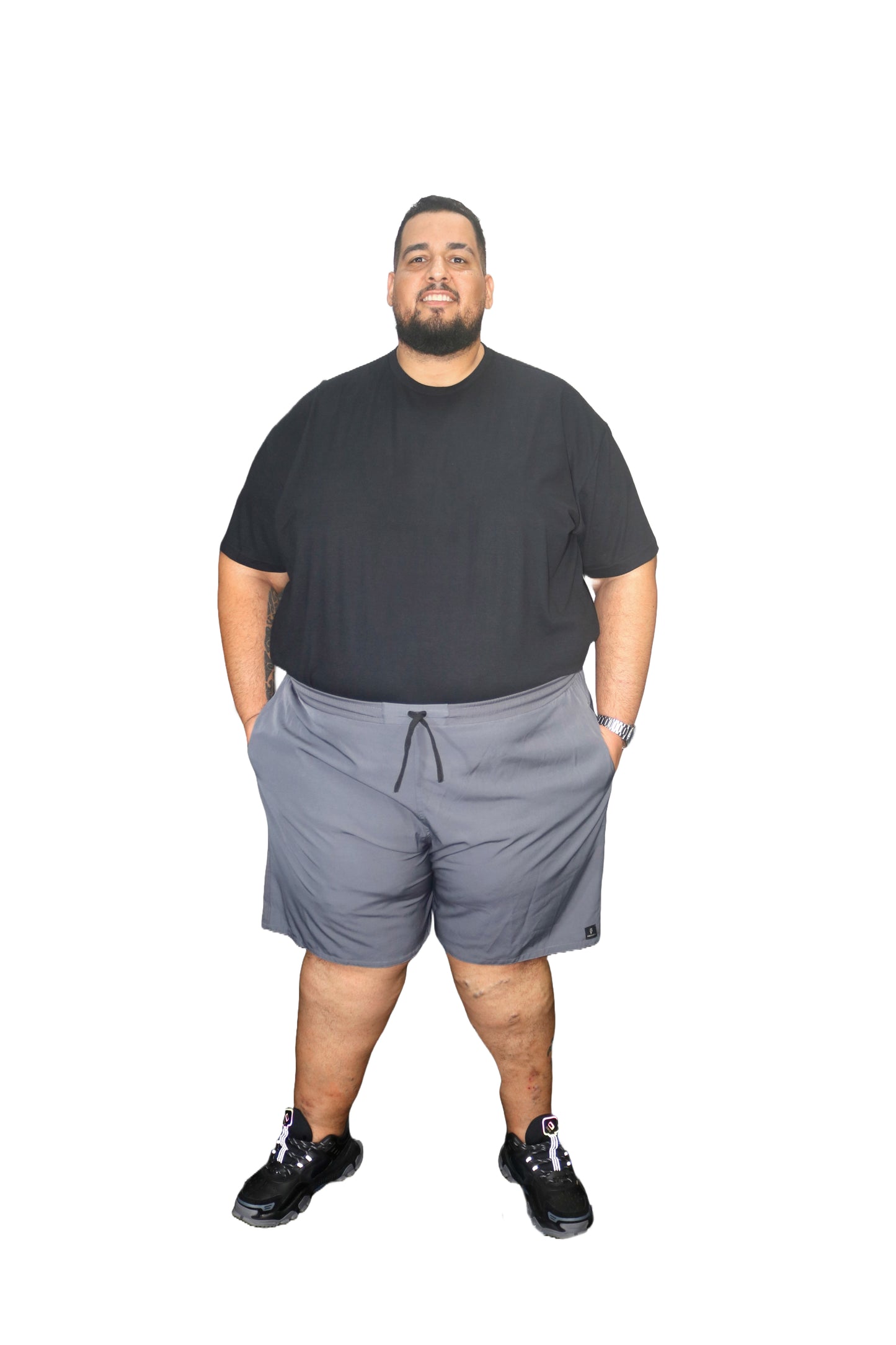 Shorts Água Elastano Plus Size Tormenta