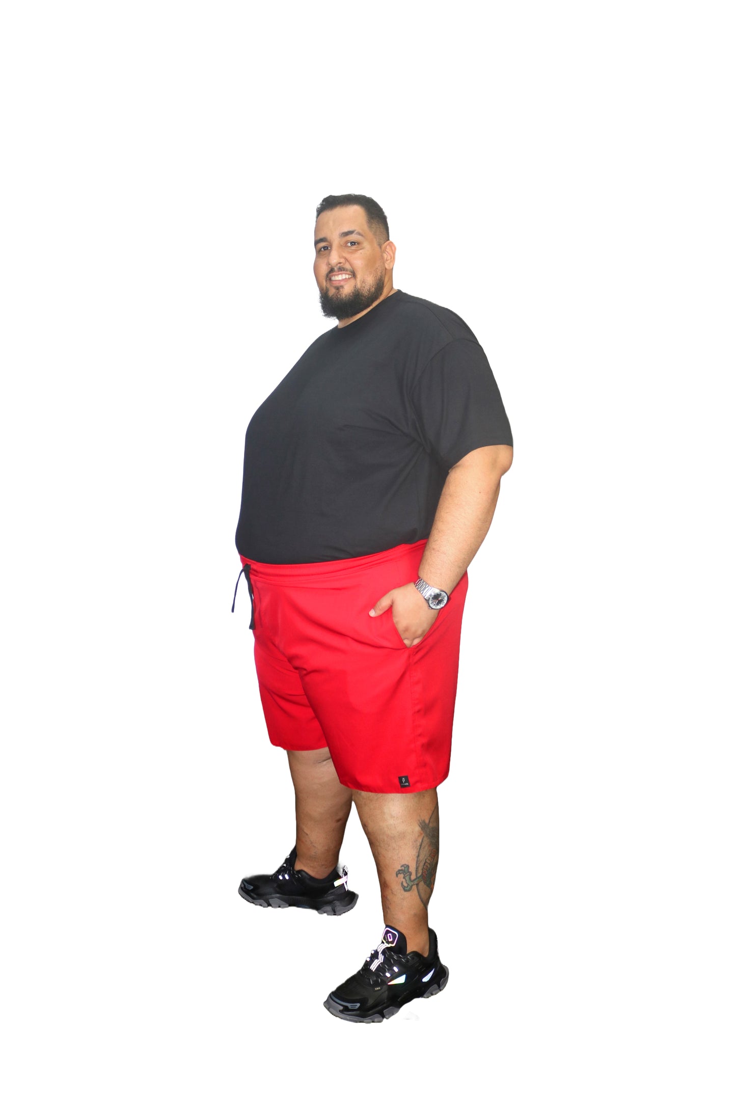 Shorts Água Elastano Plus Size Tormenta