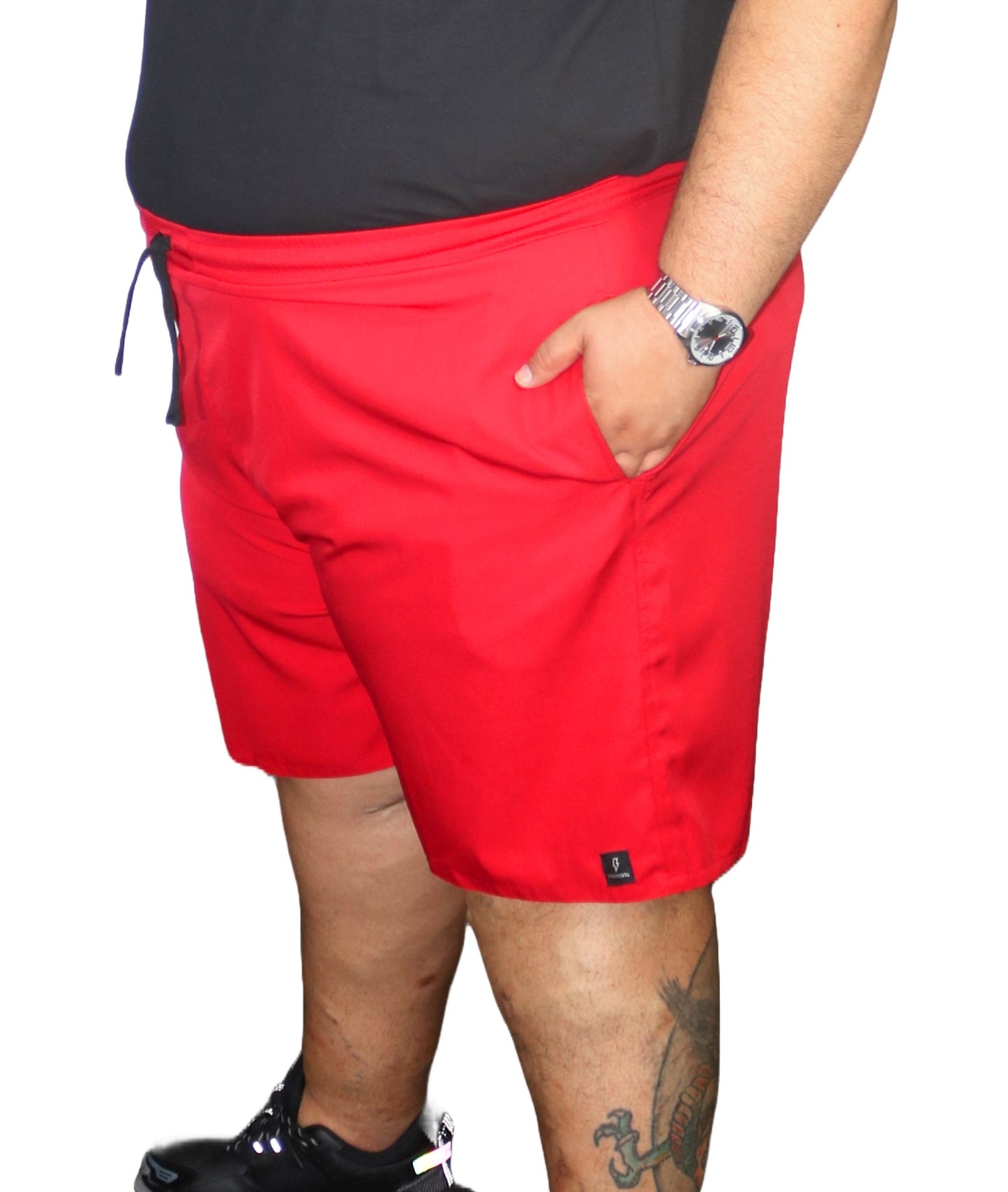 Shorts Água Elastano Plus Size Tormenta
