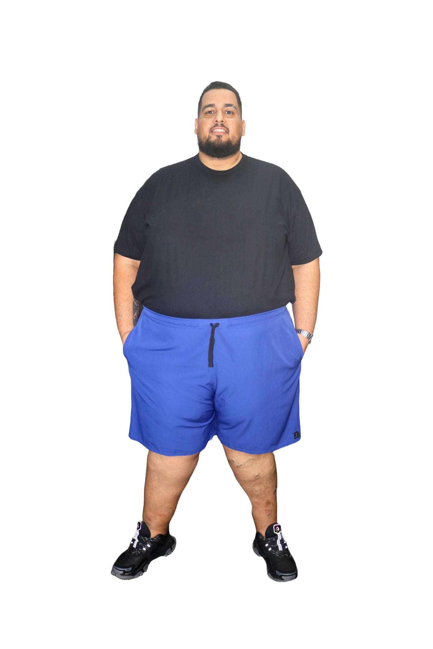 Shorts Água Elastano Plus Size Tormenta