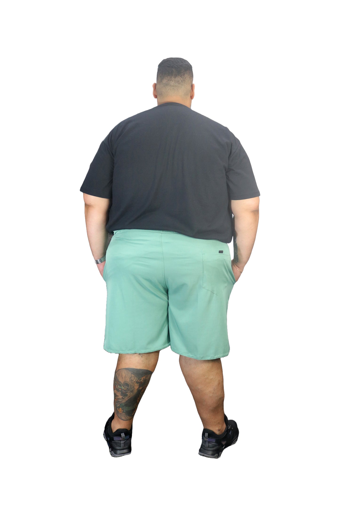 Shorts Água Elastano Plus Size Tormenta