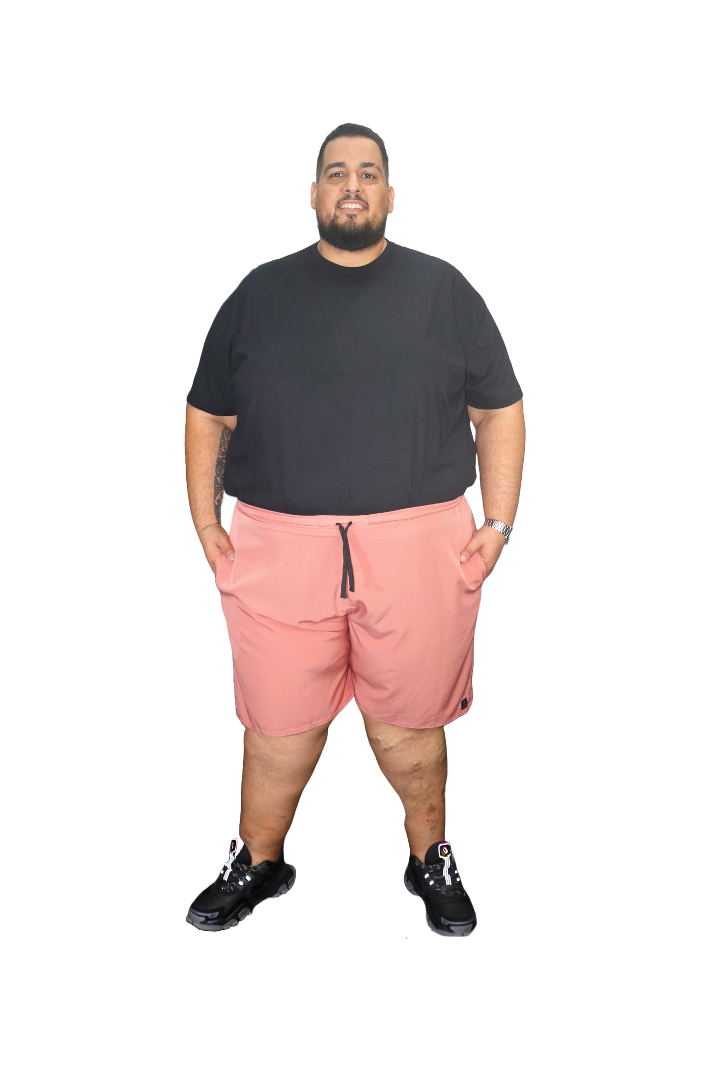 Shorts Água Elastano Plus Size Tormenta