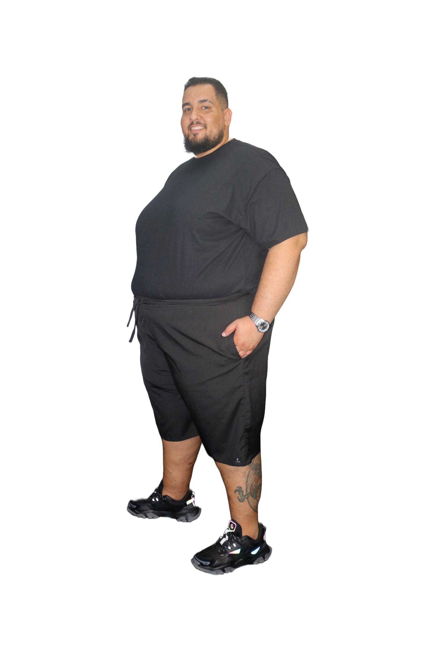 Bermuda Água Elastano Plus Size Tormenta