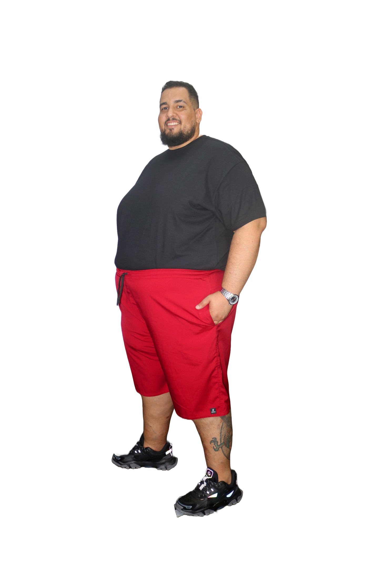 Bermuda Água Elastano Plus Size Tormenta