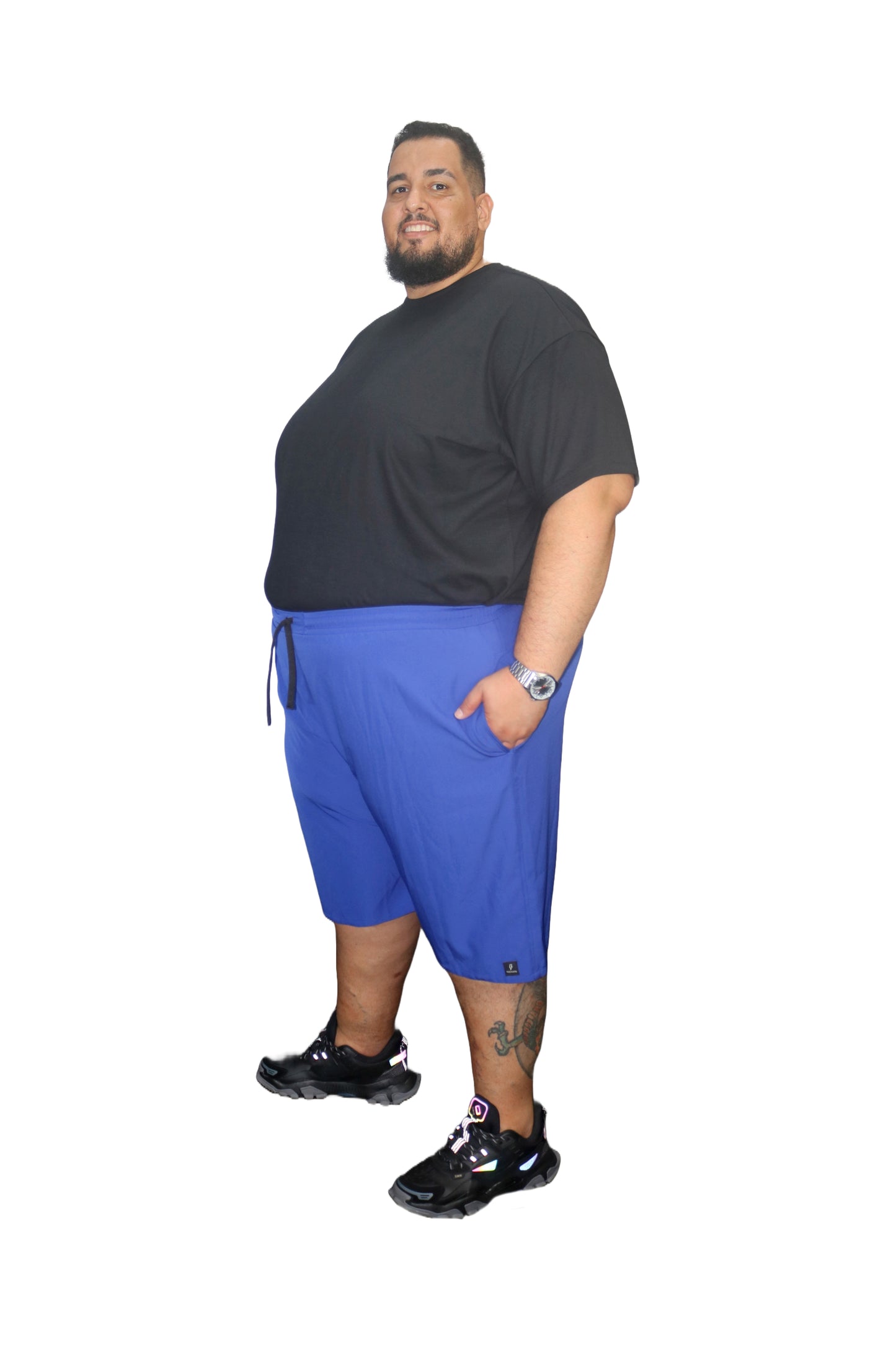 Bermuda Água Elastano Plus Size Tormenta