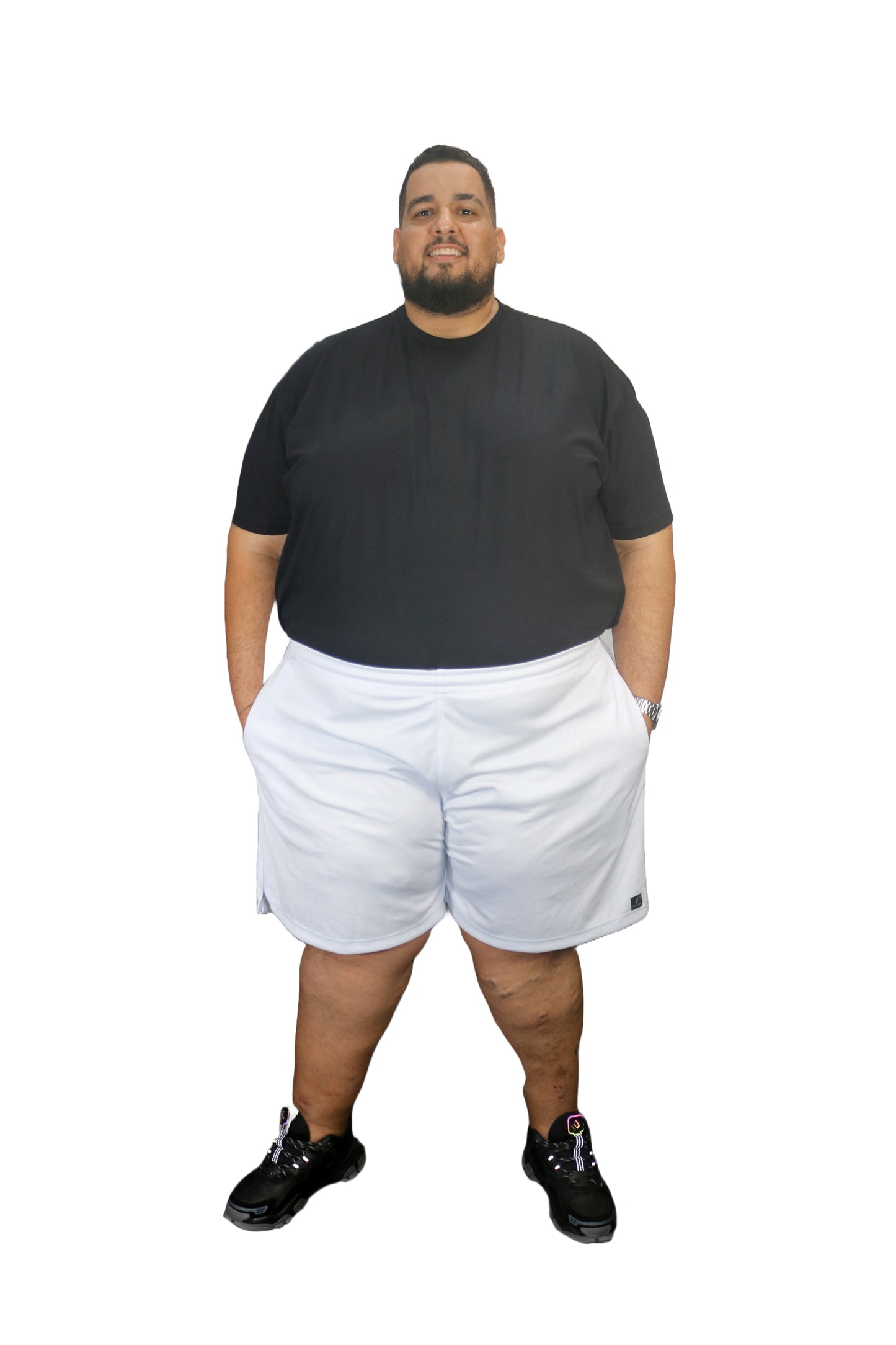 Shorts Esportivo Helanca Plus Size Tormenta