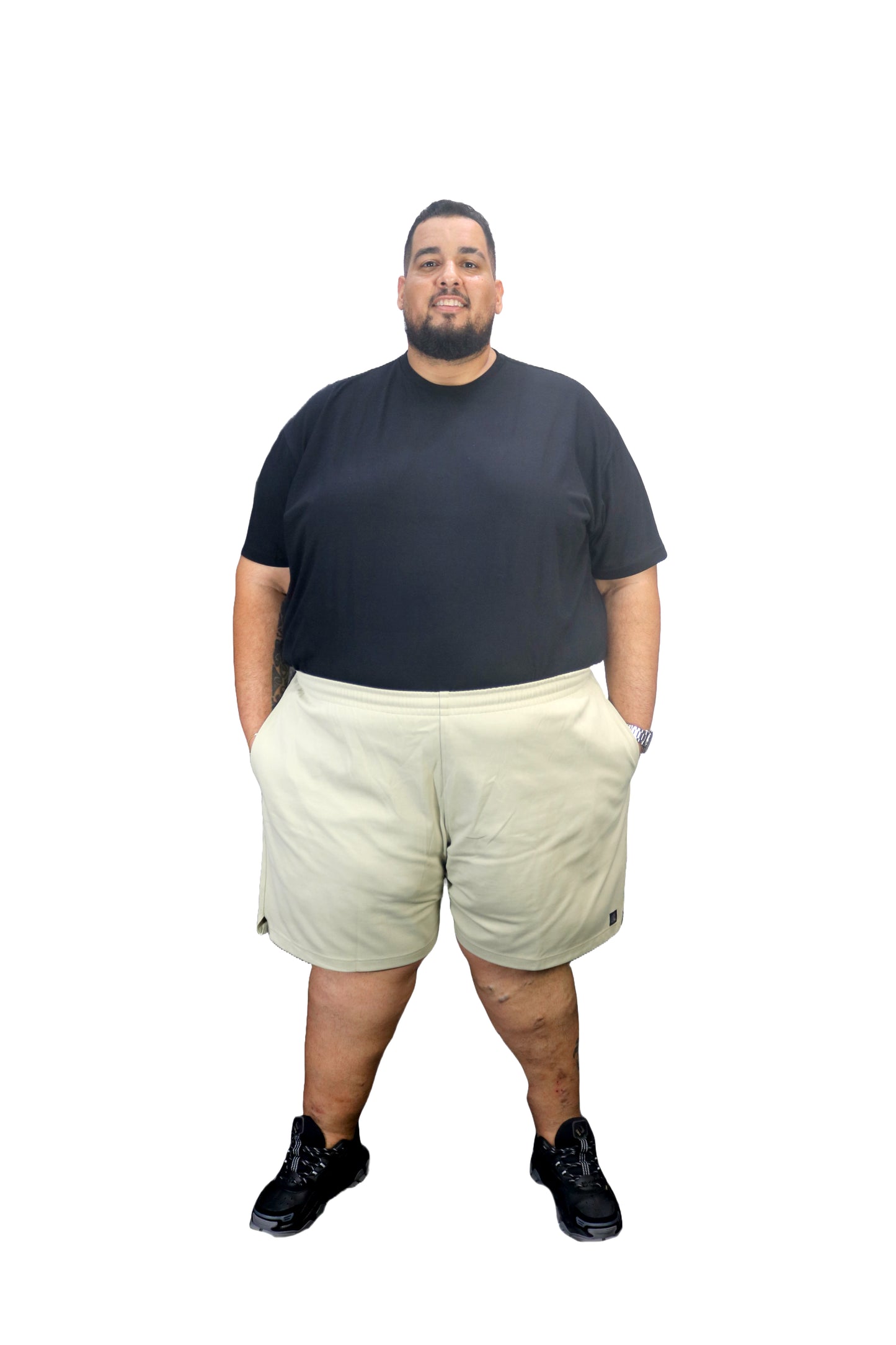 Shorts Esportivo Helanca Plus Size Tormenta