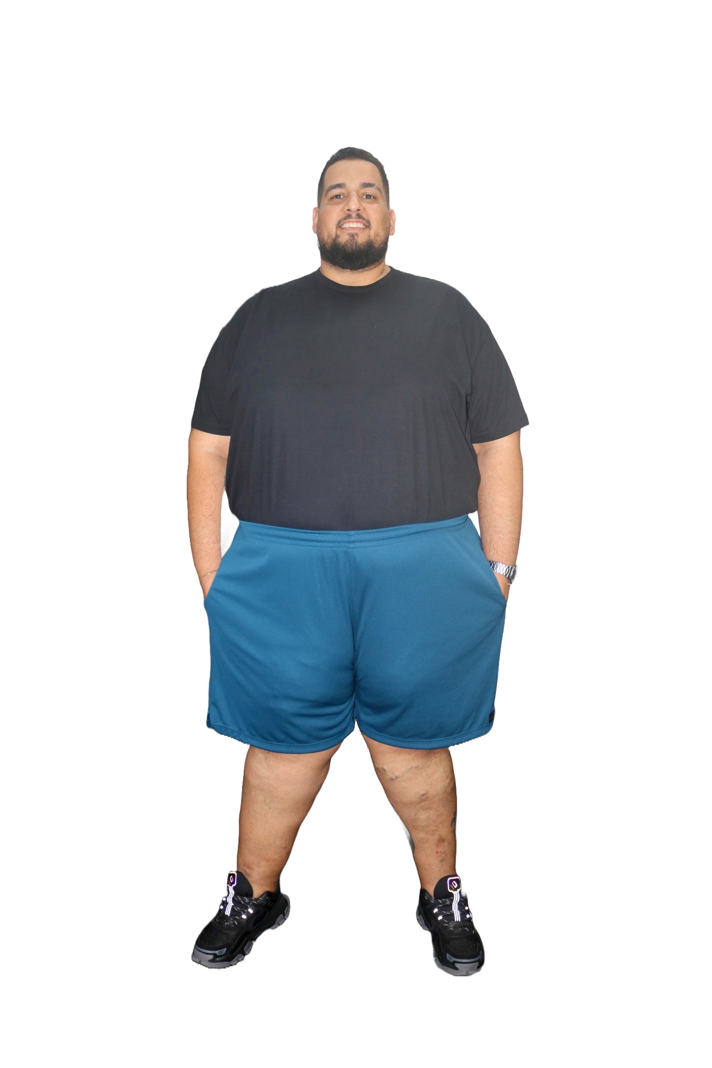 Shorts Esportivo Helanca Plus Size Tormenta