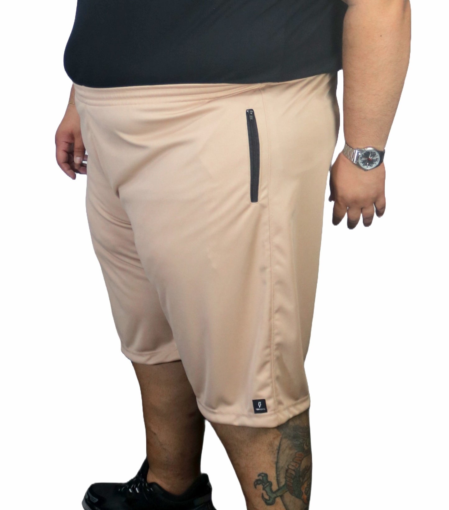 Bermuda Esportiva Helanca Zíper Tormenta