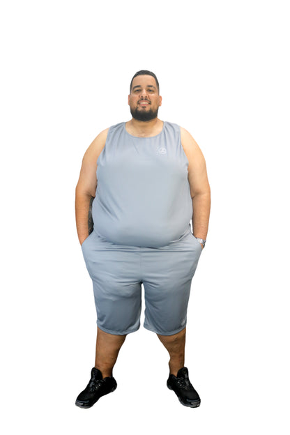 Bermuda Esportiva Dry-Fit Mesh Plus Size Tormenta
