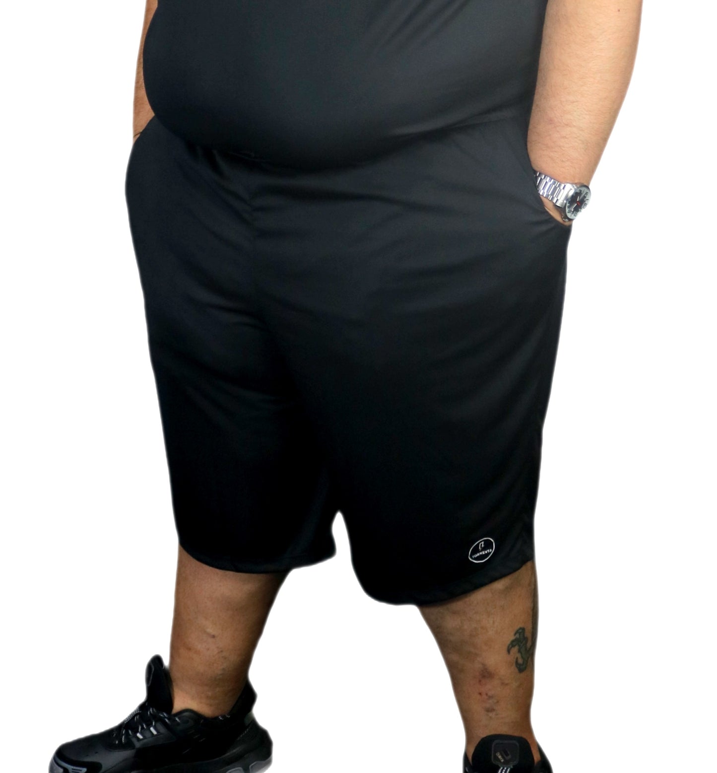 Bermuda Esportiva Dry-Fit Mesh Plus Size Tormenta