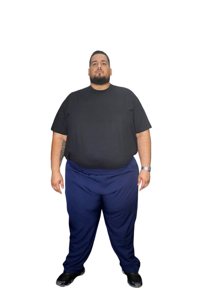 Calça Esportiva Microfibra Plus Size Tormenta Com Zíper