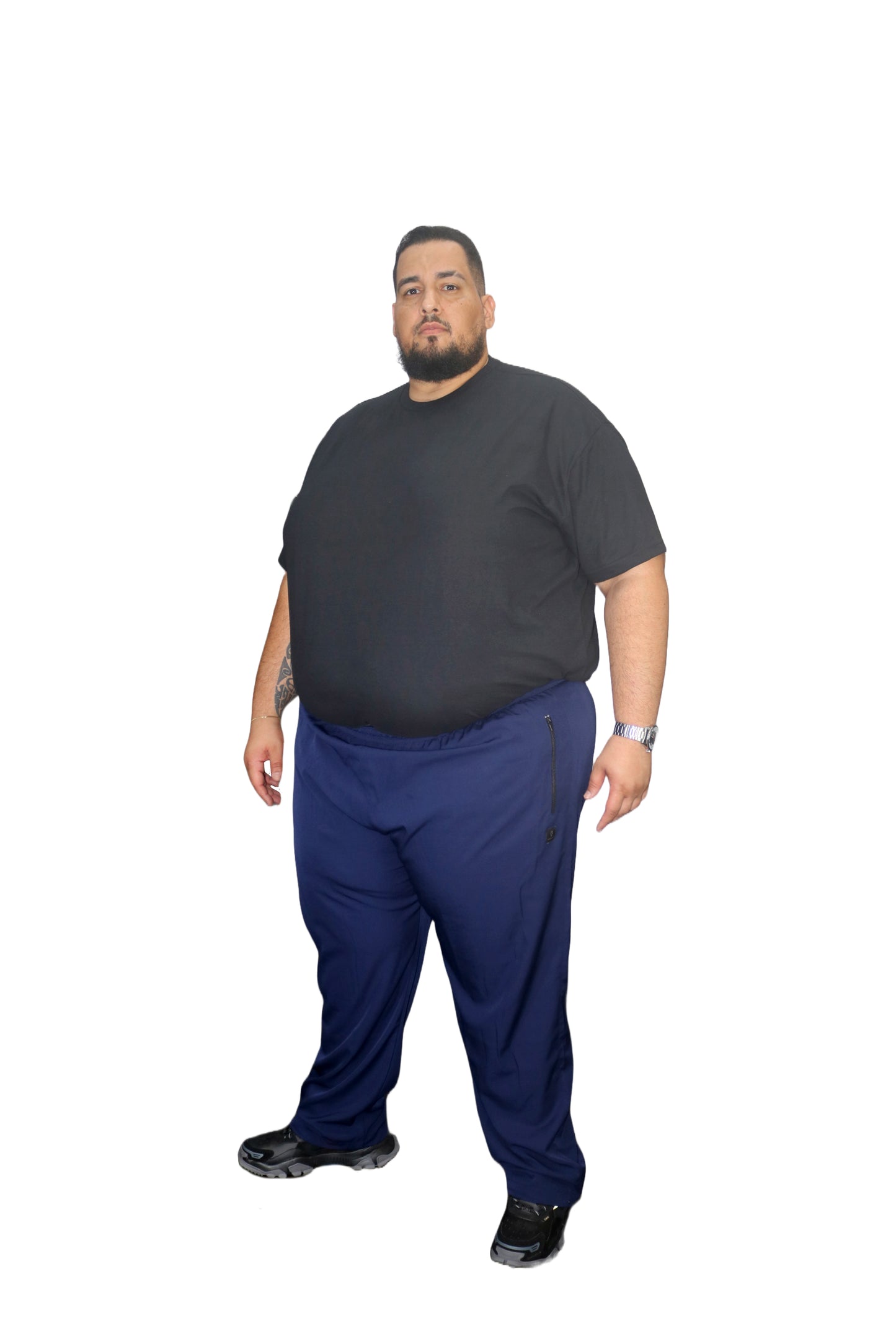 Calça Esportiva Microfibra Plus Size Tormenta Com Zíper